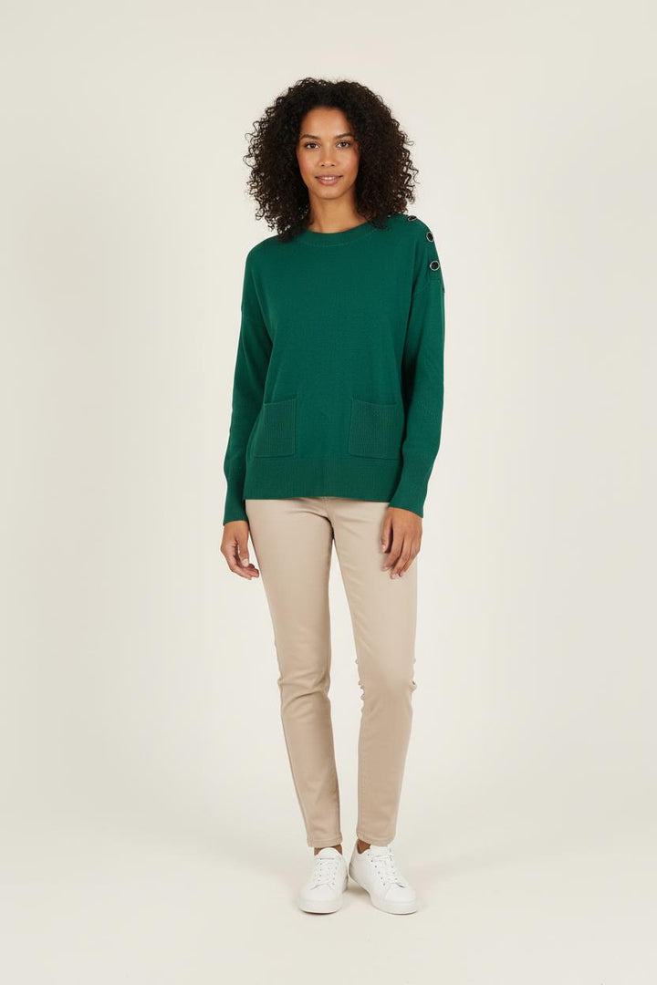 Pull Vert - Taille S/36 de la marque Bérénice | PARAD72713 - Vendu par Paradigme - Image 1