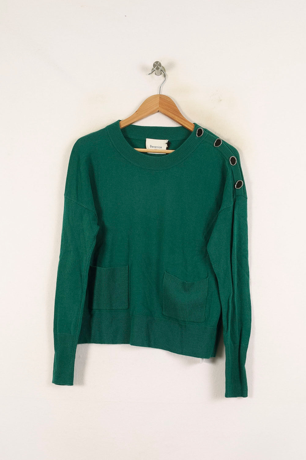 Pull Vert - Taille S/36 de la marque Bérénice | PARAD72713 - Vendu par Paradigme - Image 2
