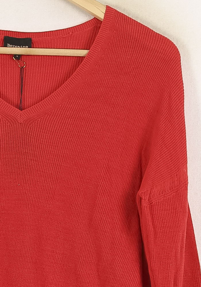 Pull Rouge - Taille S/36 de la marque Bérénice | PARAD72714 - Vendu par Paradigme - Image 3
