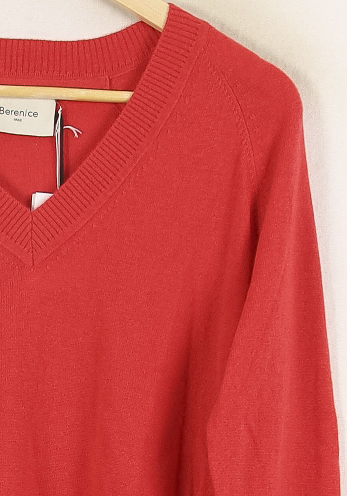Pull Rouge - Taille S/36 de la marque Bérénice | PARAD72715 - Vendu par Paradigme - Image 3
