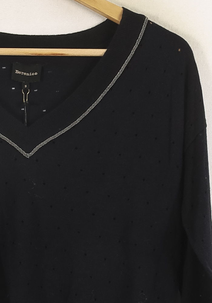 Pull Noir - Taille S/36 de la marque Bérénice | PARAD72716 - Vendu par Paradigme - Image 3