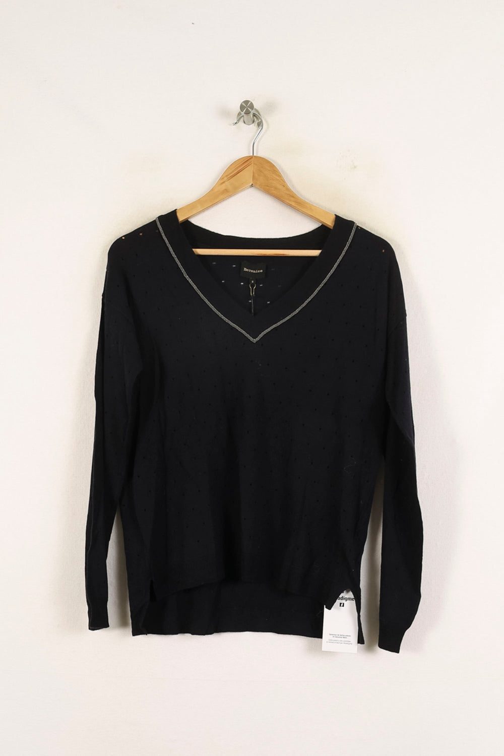 Pull Noir - Taille S/36 de la marque Bérénice | PARAD72716 - Vendu par Paradigme - Image 2