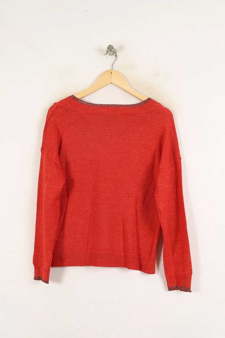 Pull Bordeaux et Gris - Taille S/36 de la marque Bérénice | PARAD72718 - Vendu par Paradigme - Image 4