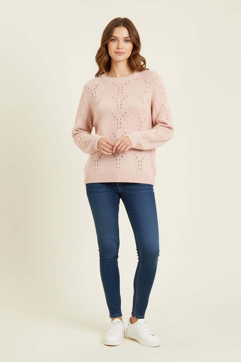 Pull Rose - Taille S/36 de la marque Bérénice | PARAD72722 - Vendu par Paradigme - Image 1