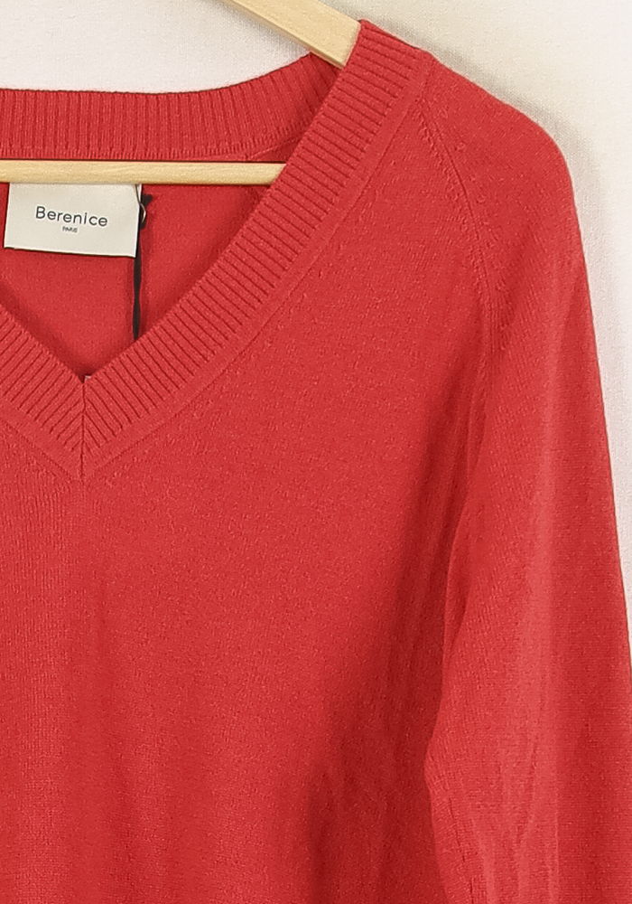 Pull Rouge - Taille S/36 de la marque Bérénice | PARAD72723 - Vendu par Paradigme - Image 3