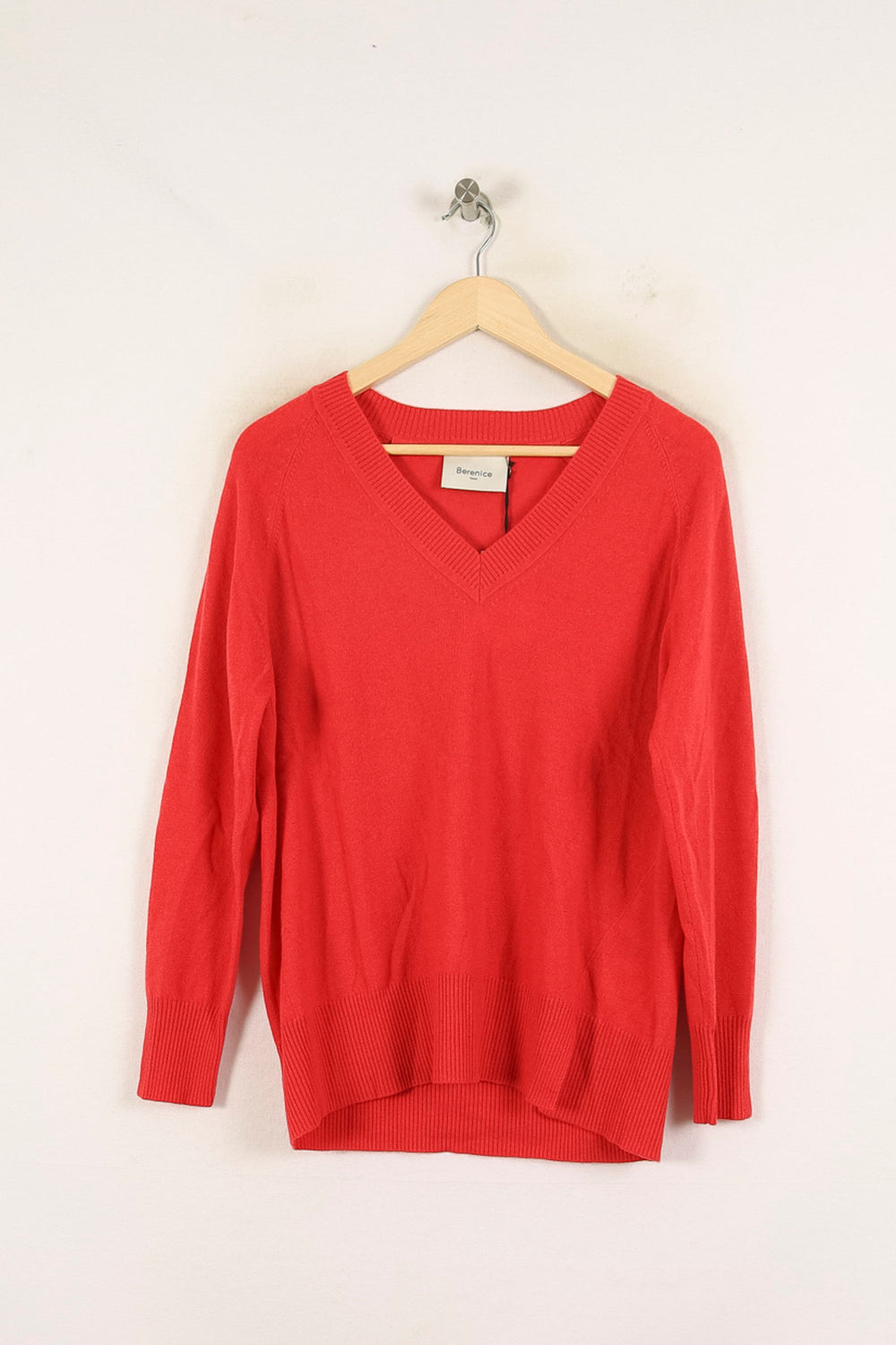 Pull Rouge - Taille S/36 de la marque Bérénice | PARAD72723 - Vendu par Paradigme - Image 2