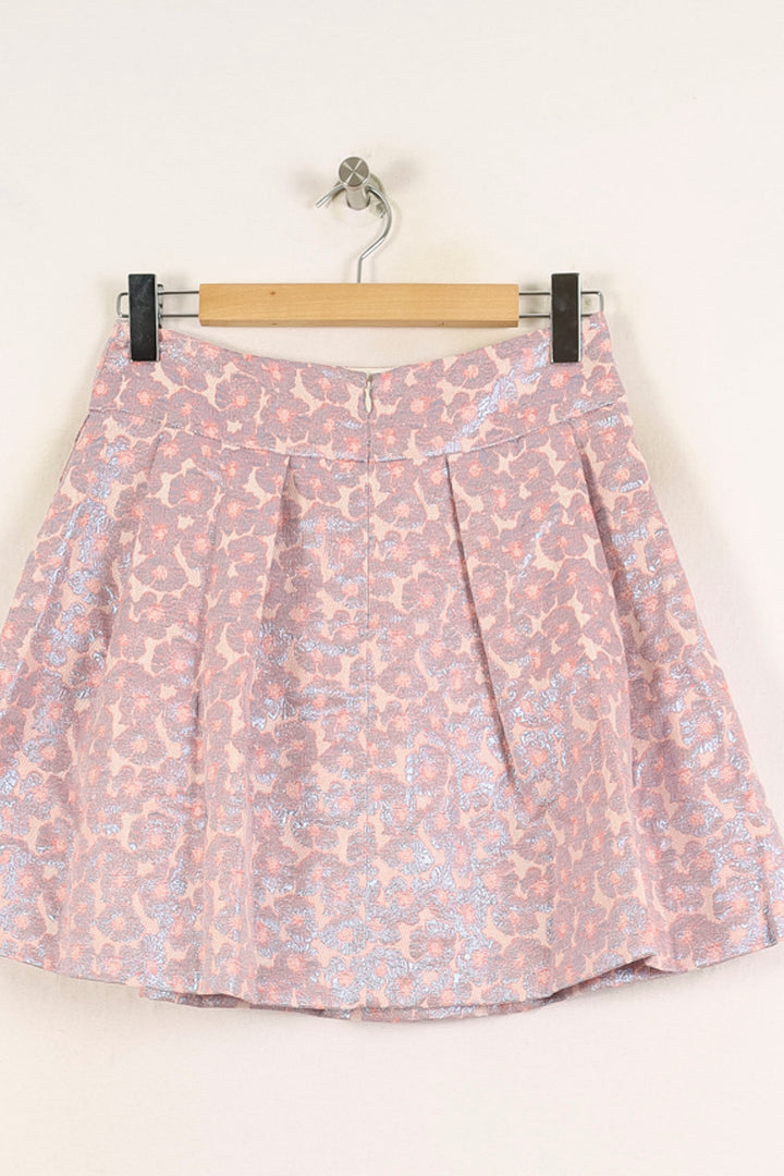 Jupe Courte Rose et Bleue - Taille L/40 de la marque Maison Lemoine | PARAD72748 - Vendu par Paradigme - Image 4