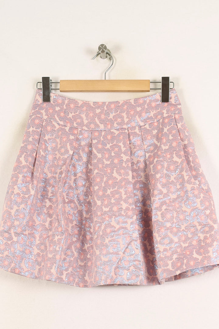 Jupe Courte Rose et Bleue - Taille L/40 de la marque Maison Lemoine | PARAD72748 - Vendu par Paradigme - Image 2