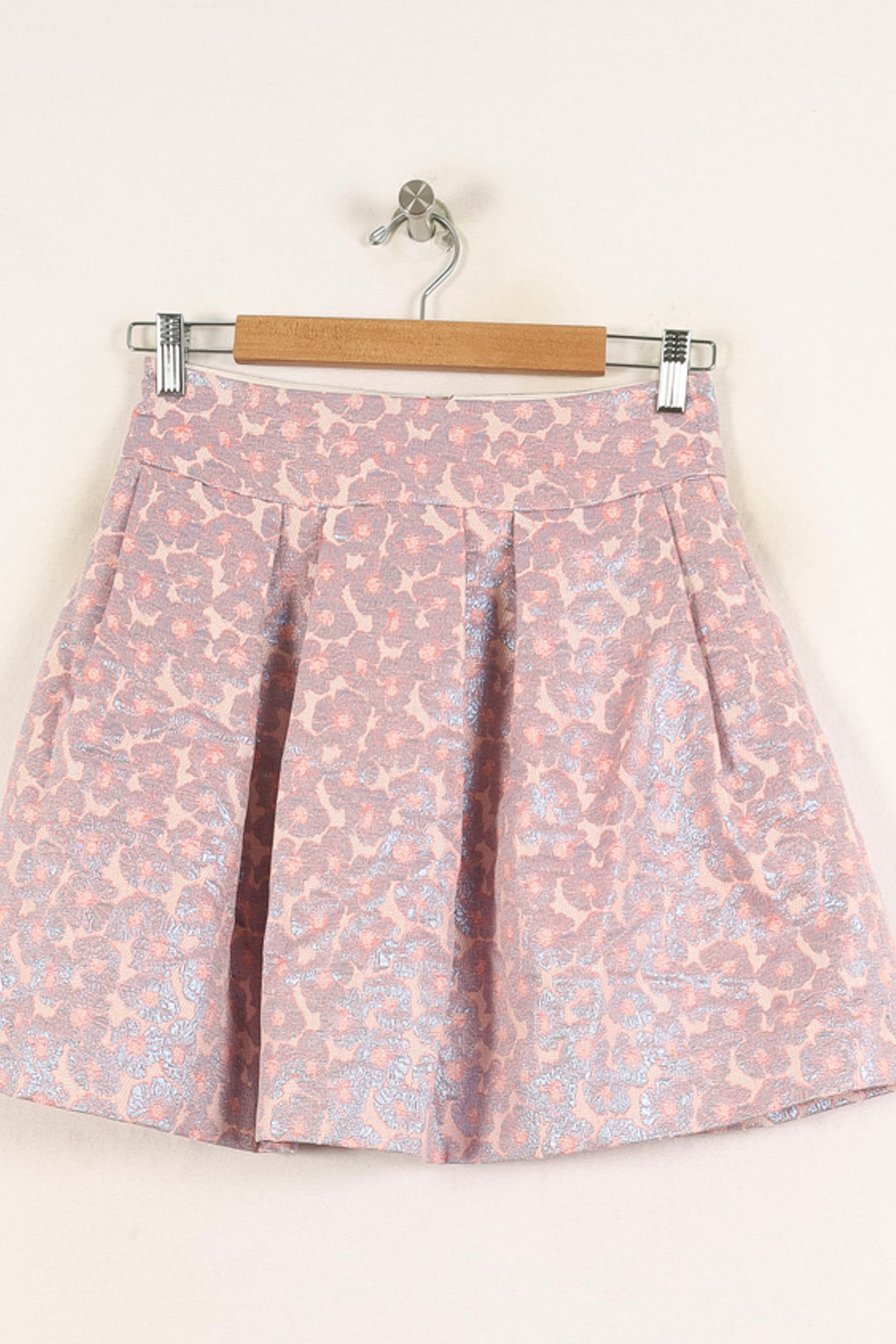 Jupe Courte Rose et Bleu - Taille M/38 de la marque Maison Lemoine | PARAD72752 - Vendu par Paradigme - Image 2