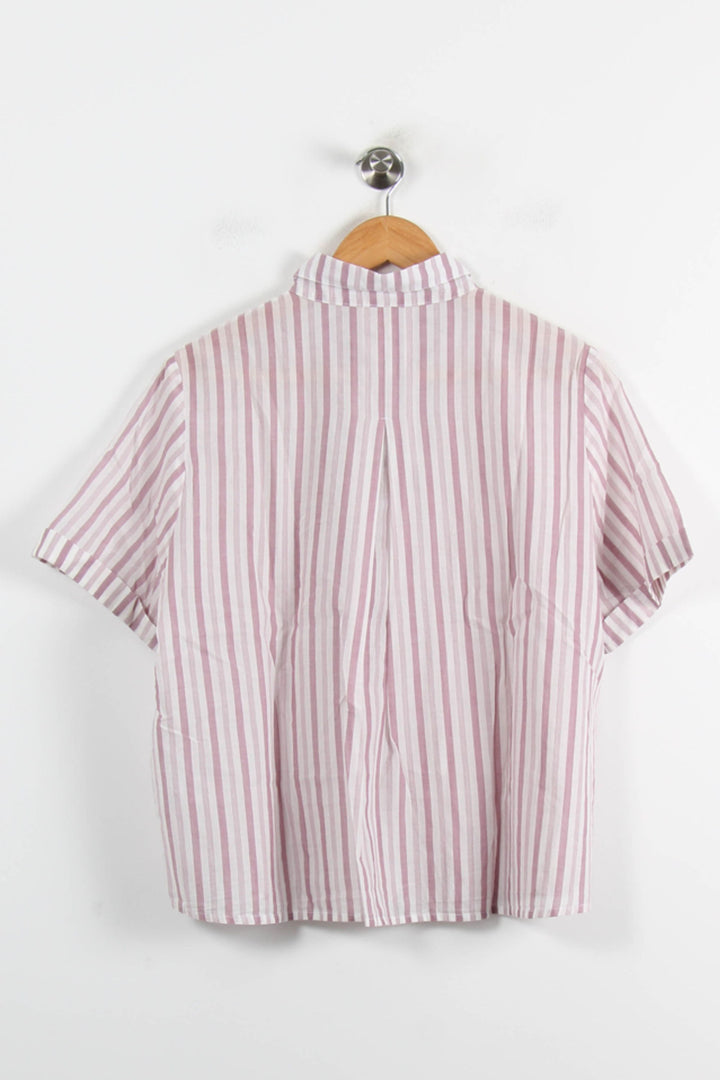 Chemise Rayée Rose et Blanche - Taille L/40 de la marque Des petits hauts | PARAD72775 - Vendu par Paradigme - Image 4