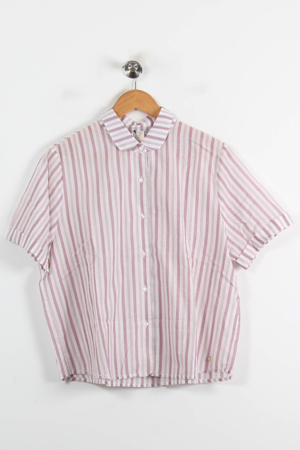 Chemise Rayée Rose et Blanche - Taille L/40 de la marque Des petits hauts | PARAD72775 - Vendu par Paradigme - Image 2