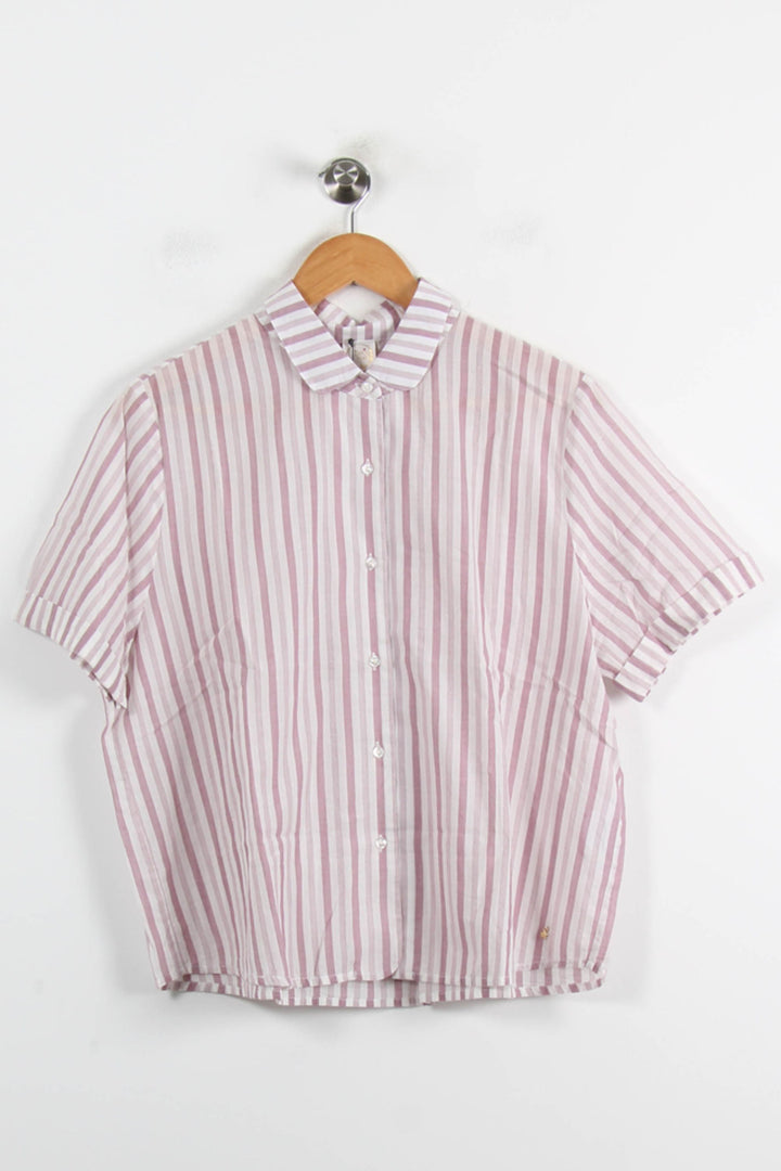 Chemise Rayée Rose et Blanche - Taille L/40 de la marque Des petits hauts | PARAD72775 - Vendu par Paradigme - Image 2
