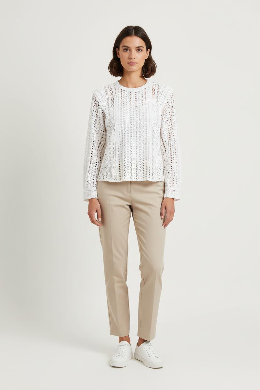 Blouse Blanche - Taille S/36 de la marque IKKS | PARAD72776 - Vendu par Paradigme - Image 1