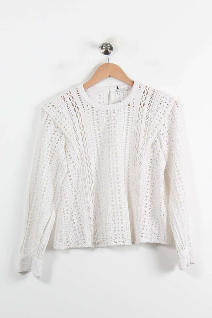 Blouse Blanche - Taille S/36 de la marque IKKS | PARAD72776 - Vendu par Paradigme - Image 2