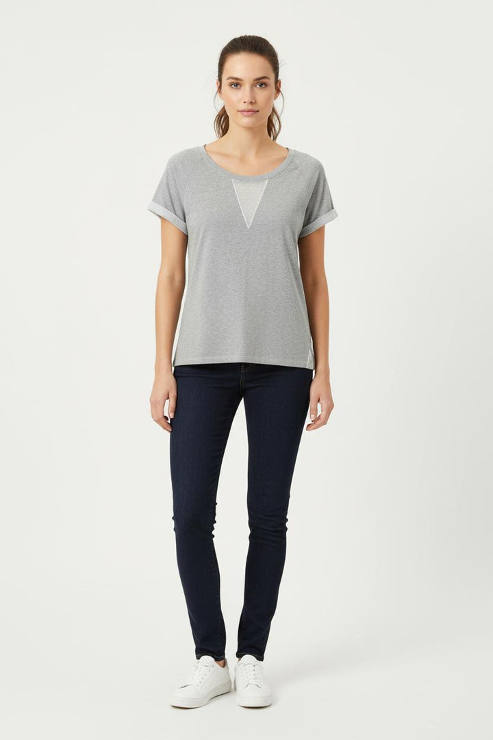 Tee-shirt Gris - Taille S/36 de la marque Sandro | PARAD72778 - Vendu par Paradigme - Image 1