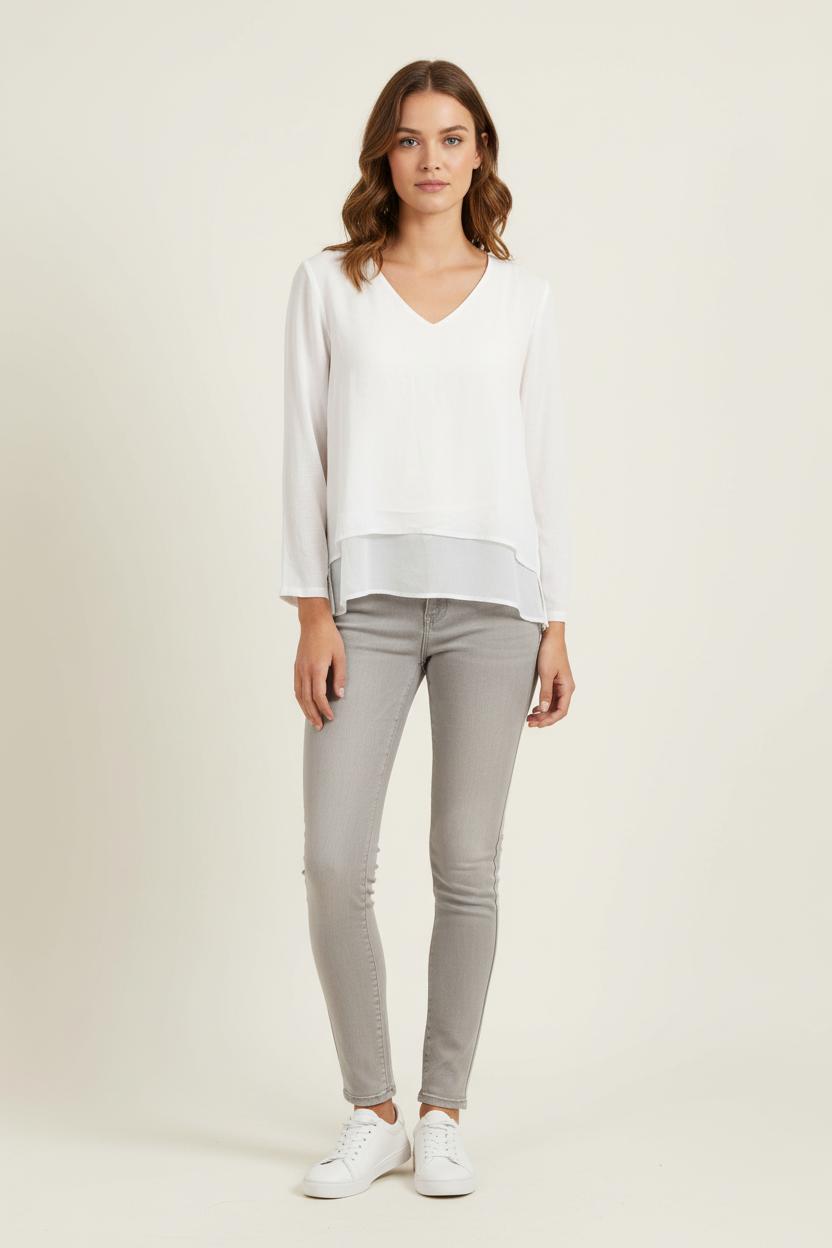 Blouse Blanche - Taille L/40 de la marque Sandro | PARAD72779 - Vendu par Paradigme - Image 1