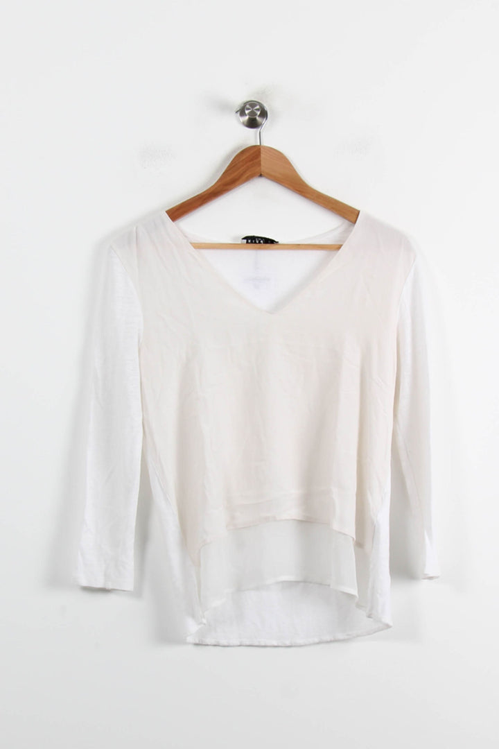 Blouse Blanche - Taille L/40 de la marque Sandro | PARAD72779 - Vendu par Paradigme - Image 2