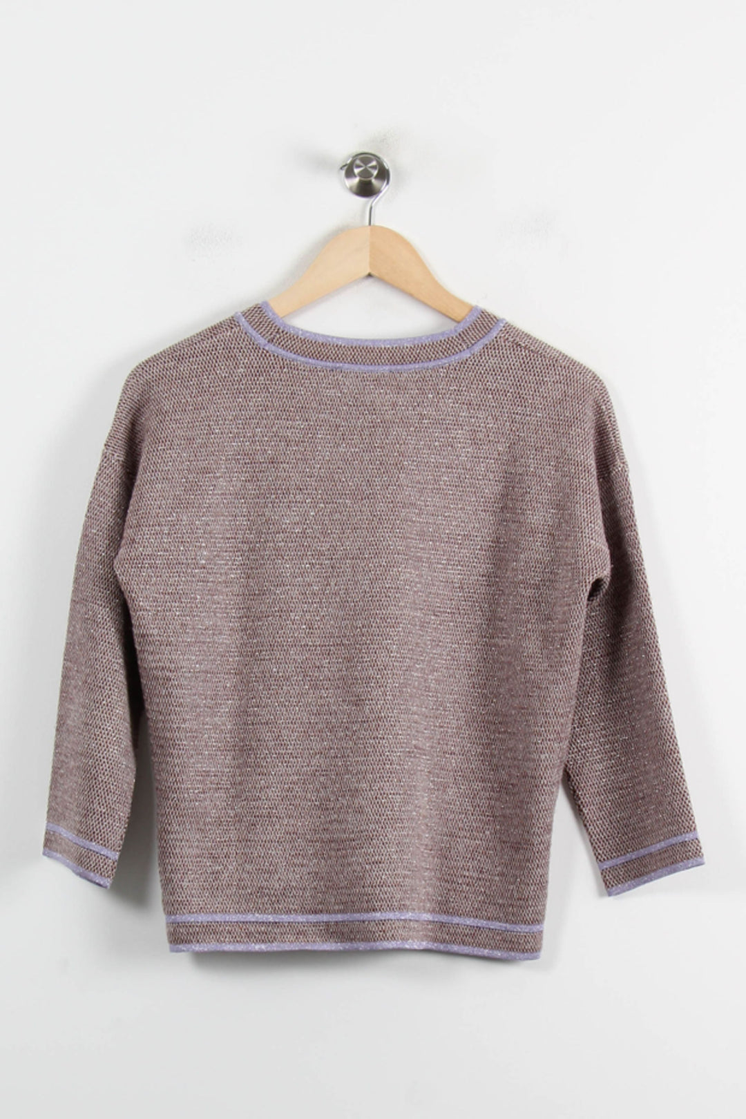 Pull Marron et Violet - Taille S/36 de la marque Maison 123 | PARAD72787 - Vendu par Paradigme - Image 4