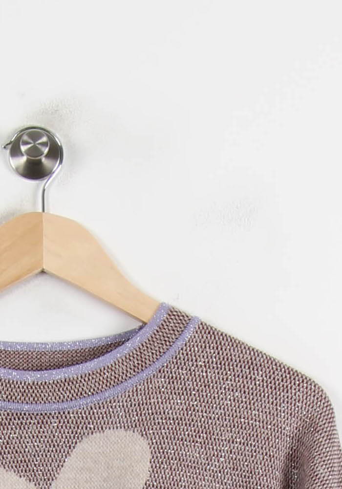 Pull Marron et Violet - Taille S/36 de la marque Maison 123 | PARAD72787 - Vendu par Paradigme - Image 3