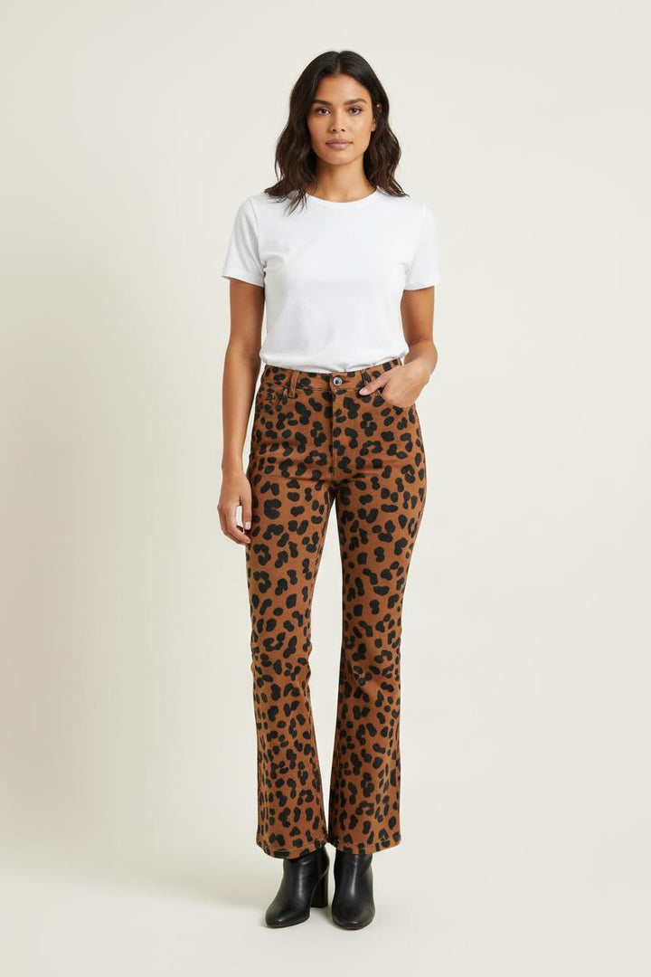 Pantalon Évasé Marron et Noir - Taille S/36 de la marque Imprevu | PARAD72788 - Vendu par Paradigme - Image 1