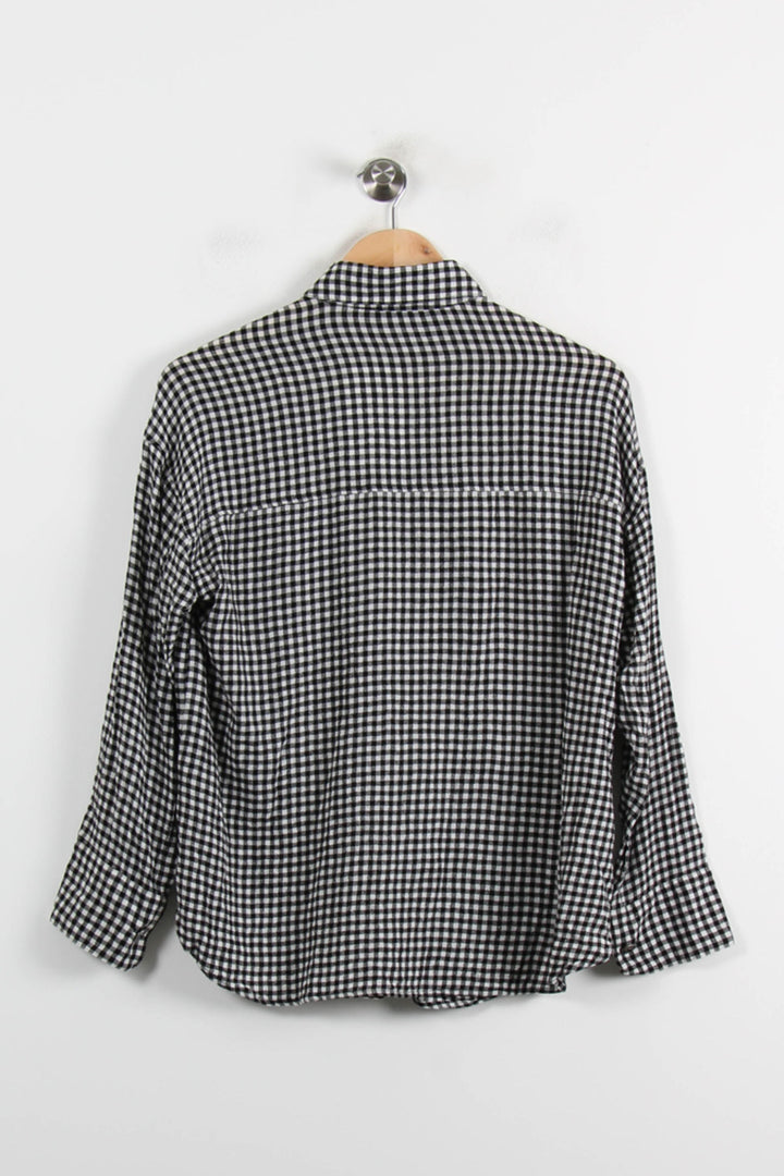 Chemise à Carreaux Noire et Blanche - Taille S/36 de la marque The Kooples | PARAD72797 - Vendu par Paradigme - Image 4