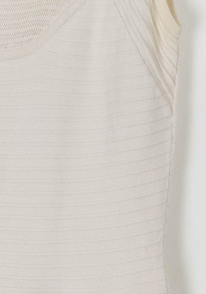 Robe Sans Manches Beige - Taille S/36 de la marque Sandro | PARAD72802 - Vendu par Paradigme - Image 3