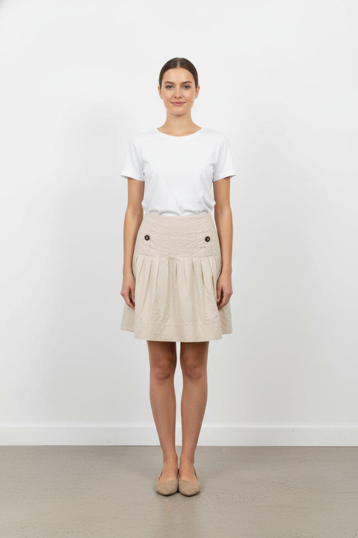 Jupe Plissée Beige - Taille L/40 de la marque IKKS | PARAD72809 - Vendu par Paradigme - Image 1