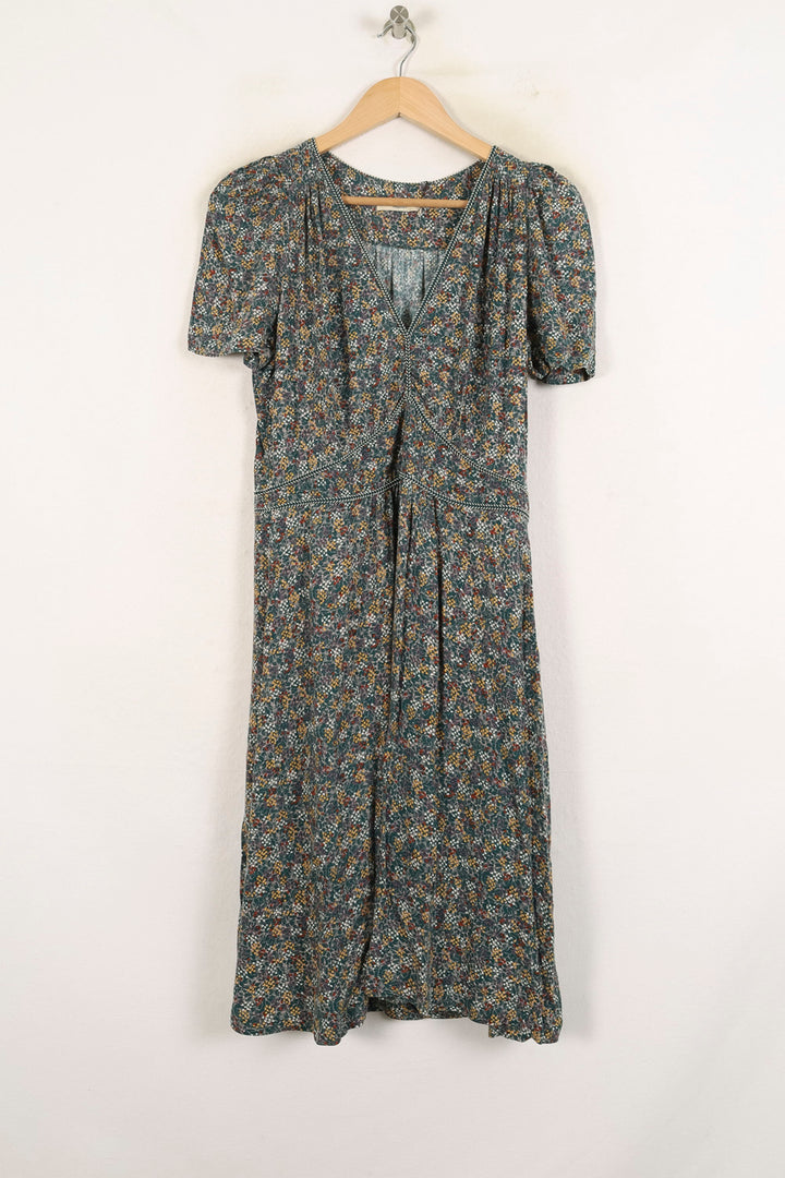 Robe Fleurie Verte - Taille M/38 de la marque Sessùn | PARAD72822 - Vendu par Paradigme - Image 2