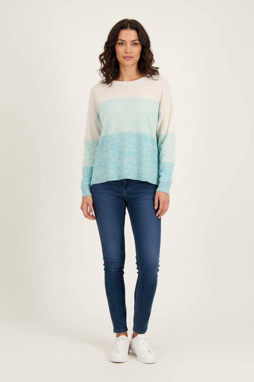 Pull Bleu et Blanc - Taille S/36 de la marque Bérénice | PARAD72823 - Vendu par Paradigme - Image 1