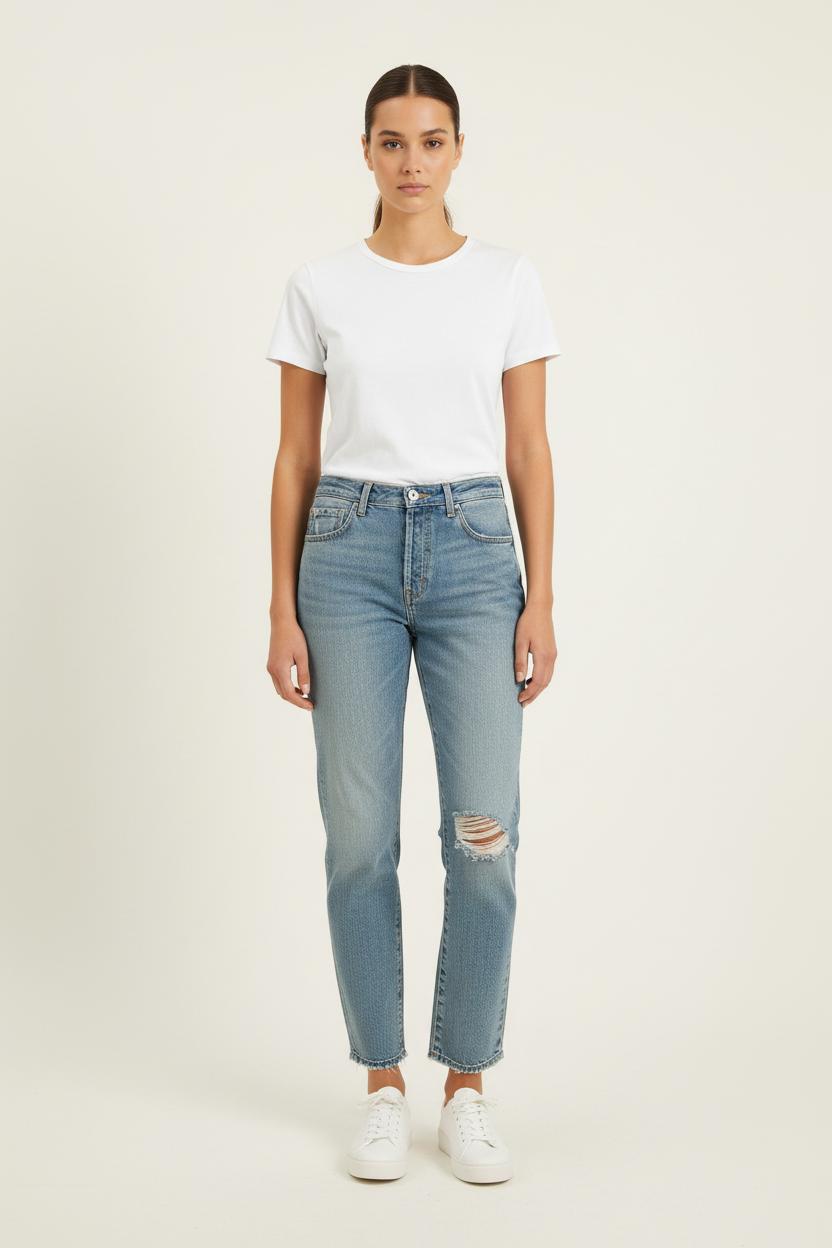 Jean Délavé Bleu - Taille S/36 de la marque Bérénice | PARAD72832 - Vendu par Paradigme - Image 1