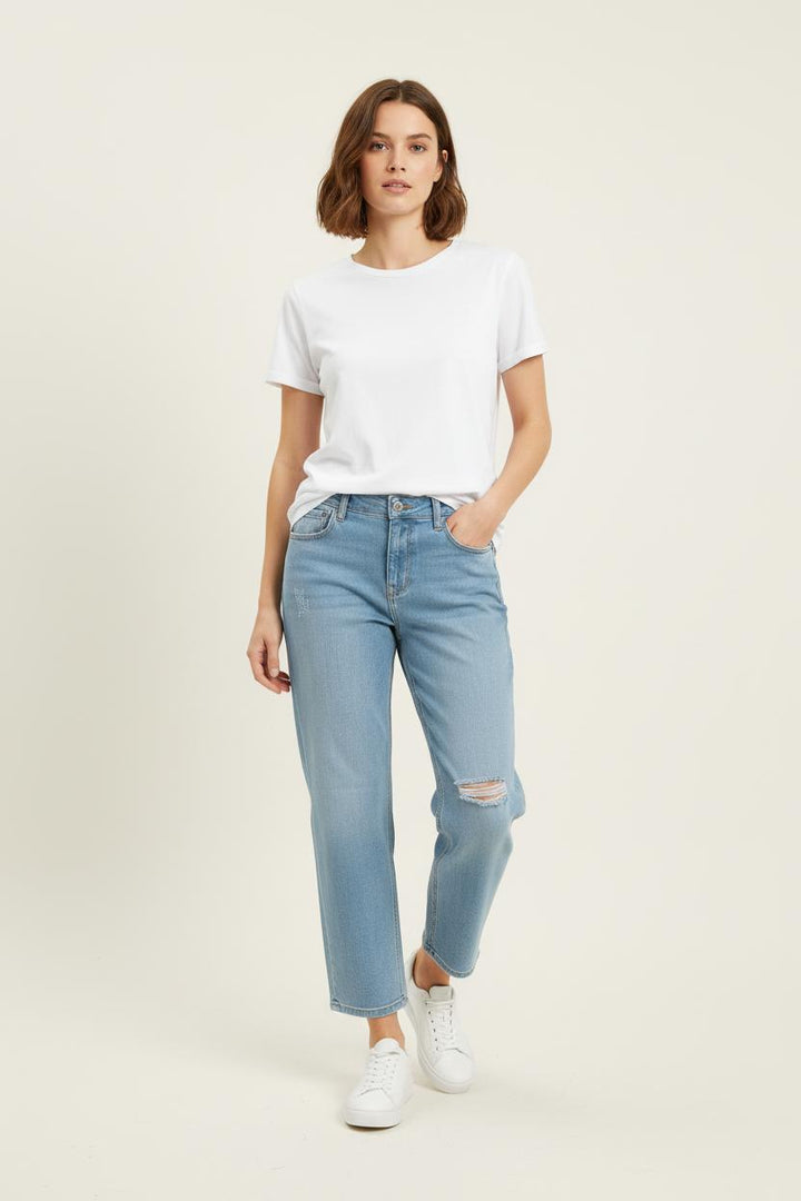 Jean Droit Bleu - Taille L/40 de la marque Bérénice | PARAD72834 - Vendu par Paradigme - Image 1