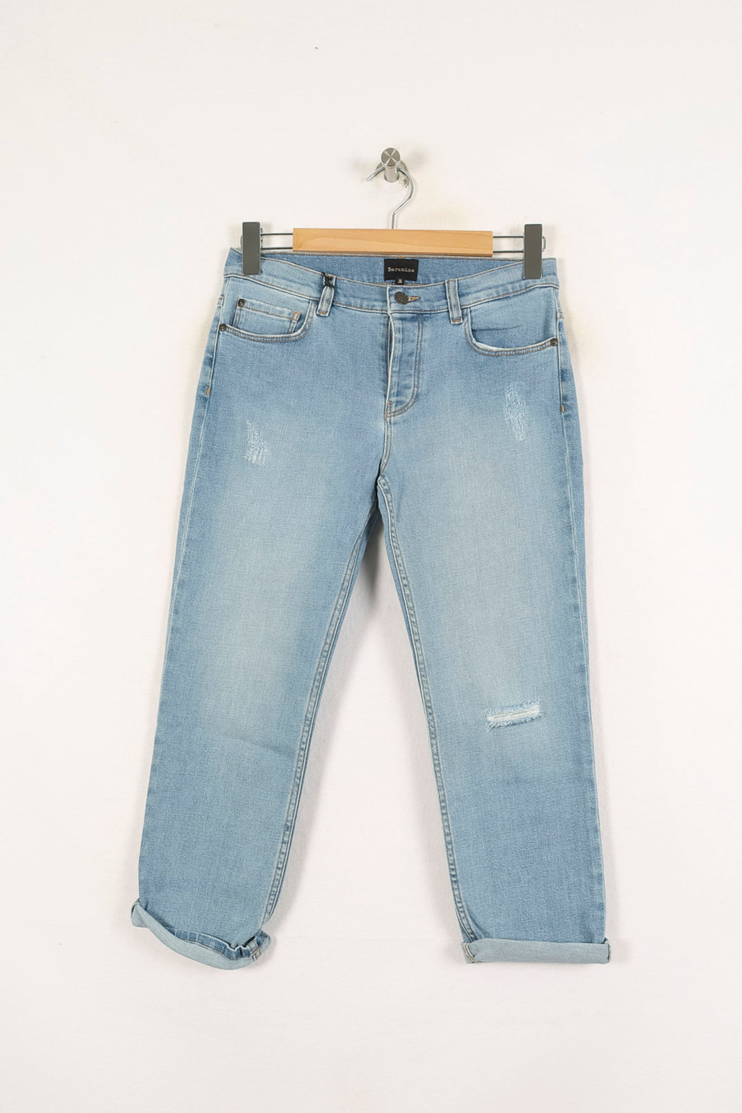 Jean Délavé Bleu - Taille S/36 de la marque Bérénice | PARAD72835 - Vendu par Paradigme - Image 2