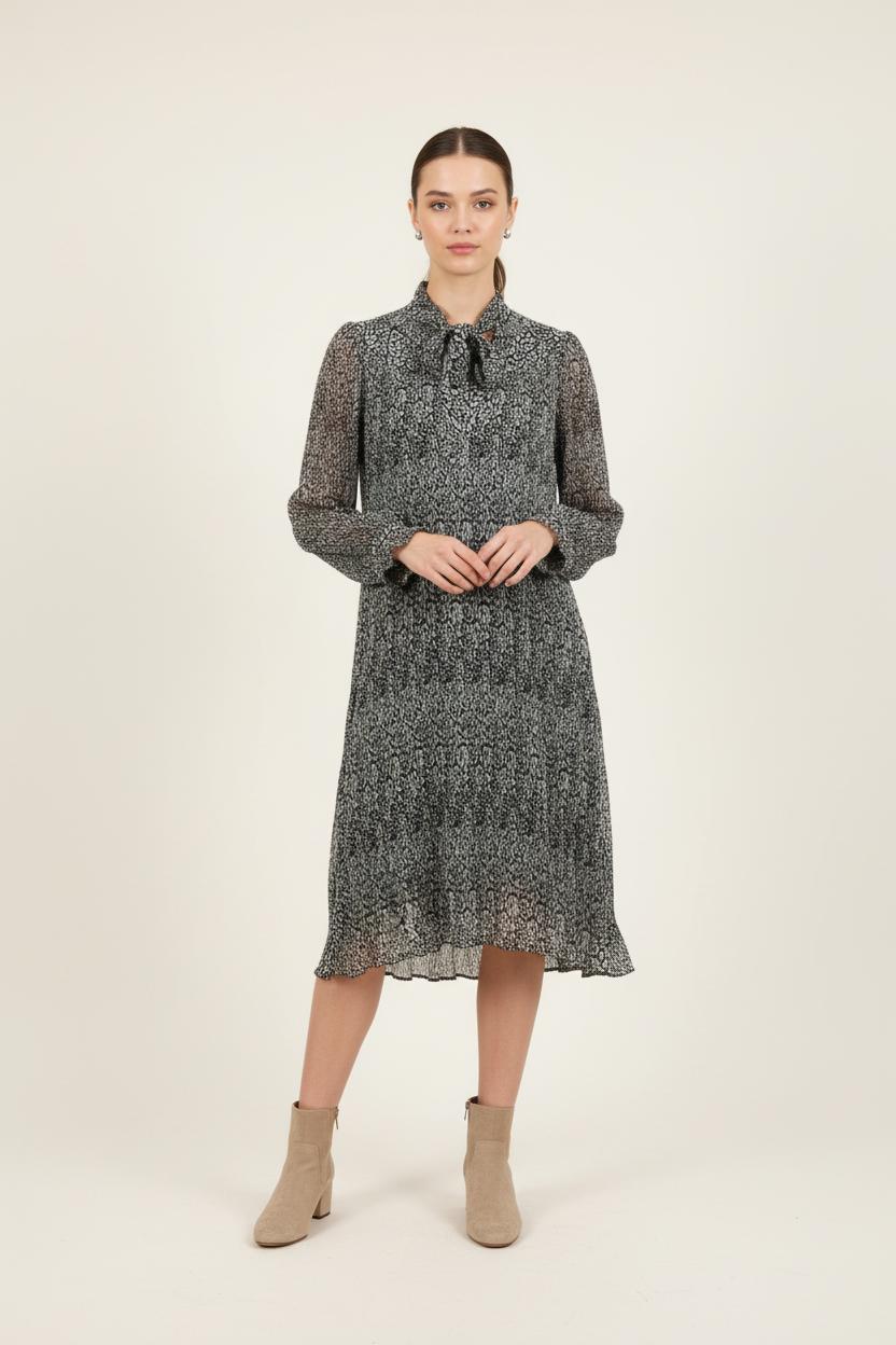 Robe Midi Noire et Blanche - Taille M/38 de la marque Suncoo | PARAD72841 - Vendu par Paradigme - Image 1