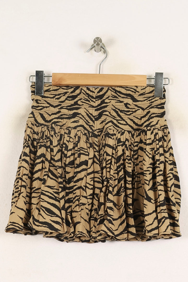 Jupe Courte Beige et Noire - Taille XS/34 de la marque Zadig&Voltaire | PARAD72856 - Vendu par Paradigme - Image 4