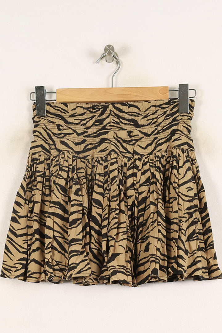 Jupe Courte Beige et Noire - Taille XS/34 de la marque Zadig&Voltaire | PARAD72856 - Vendu par Paradigme - Image 2