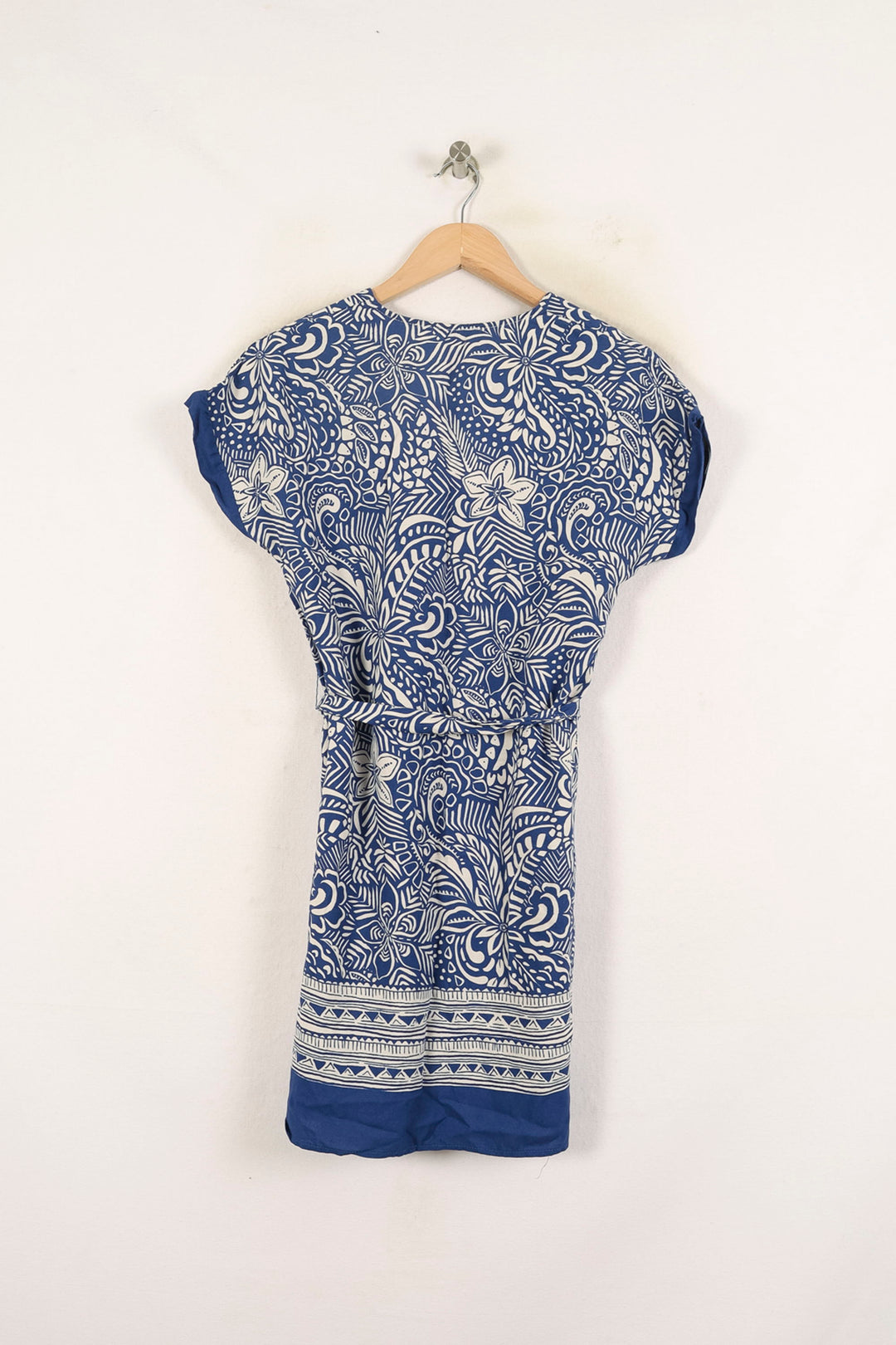 Robe Courte Bleue et Blanche - Taille XS/34 de la marque La Fée Maraboutée | PARAD72859 - Vendu par Paradigme - Image 4