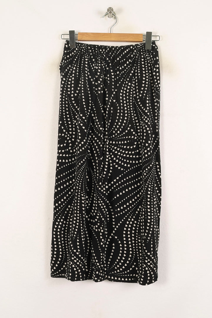 Jupe Longue Noire et Blanche - Taille XS/34 de la marque La Fée Maraboutée | PARAD72860 - Vendu par Paradigme - Image 4
