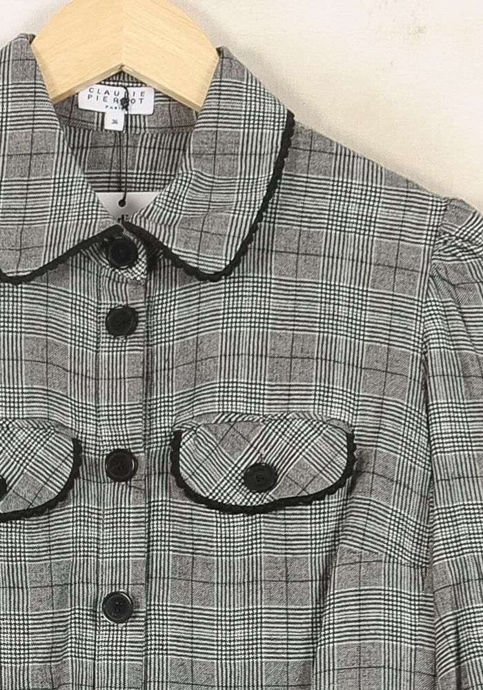 Chemise Grise - Taille S/36 de la marque Claudie Pierlot | PARAD72863 - Vendu par Paradigme - Image 3
