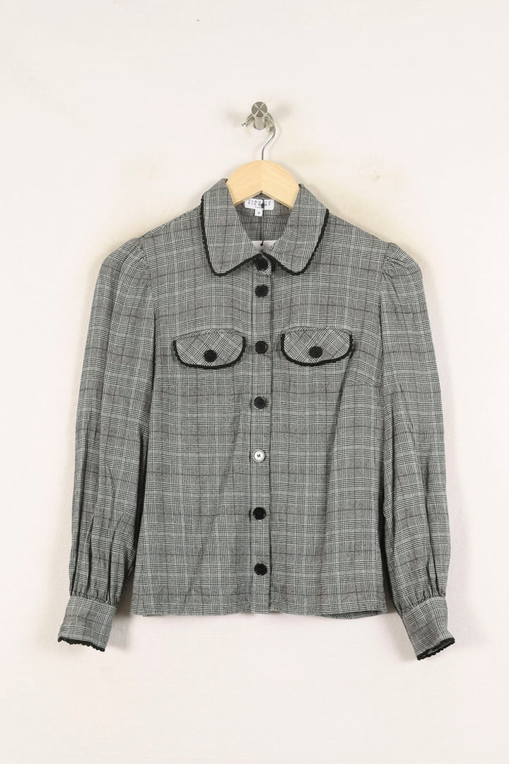 Chemise Grise - Taille S/36 de la marque Claudie Pierlot | PARAD72863 - Vendu par Paradigme - Image 2
