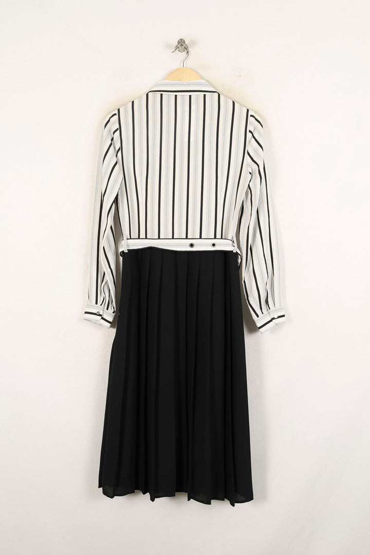 Robe Midi Noire et Blanche - Taille S/36 de la marque Claudie Pierlot | PARAD72864 - Vendu par Paradigme - Image 4