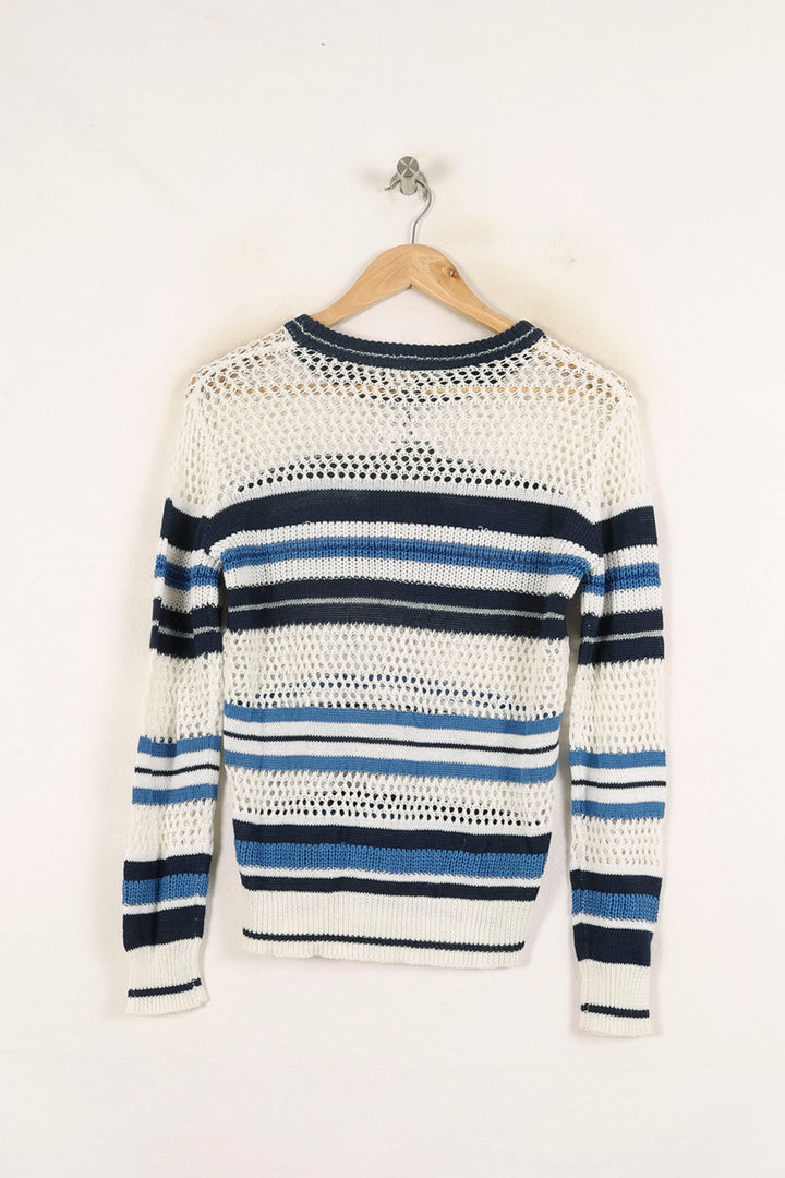 Pull Blanc et Bleu - Taille XS/34 de la marque Bérénice | PARAD72869 - Vendu par Paradigme - Image 4