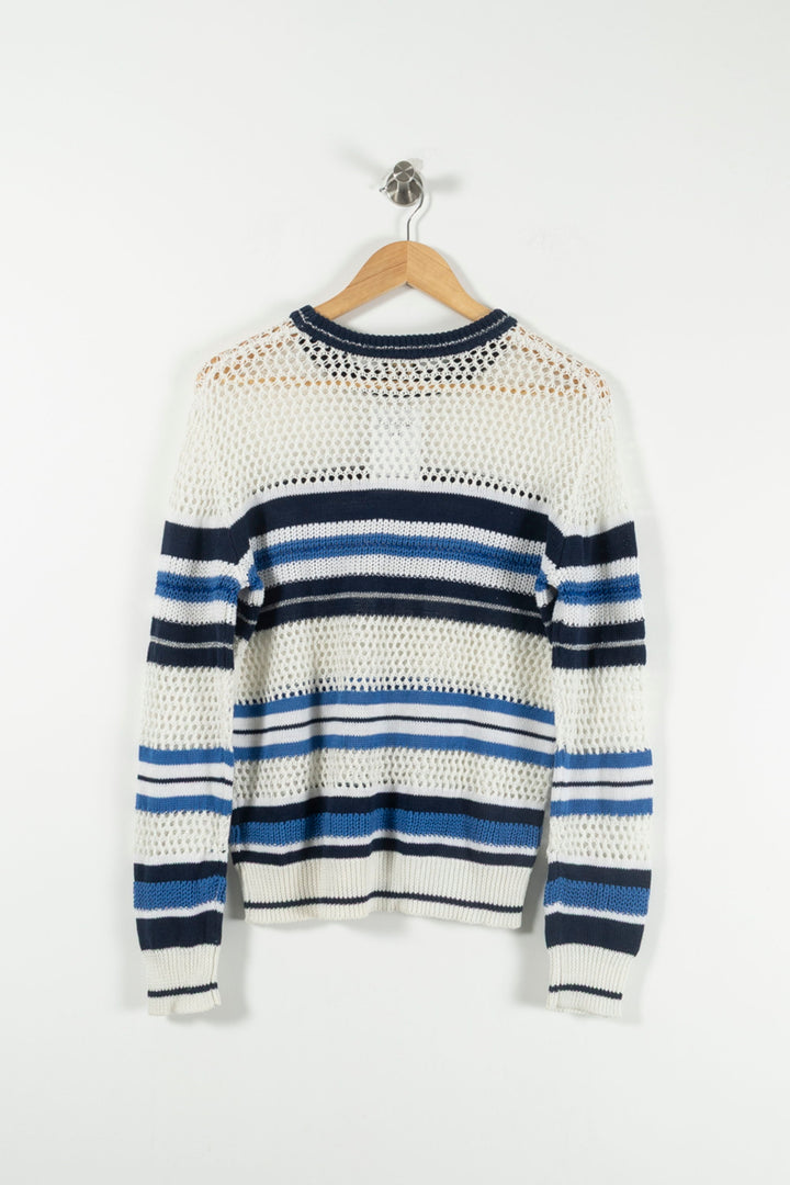 Pull Blanc et Bleu - Taille M/38 de la marque Bérénice | PARAD72871 - Vendu par Paradigme - Image 4