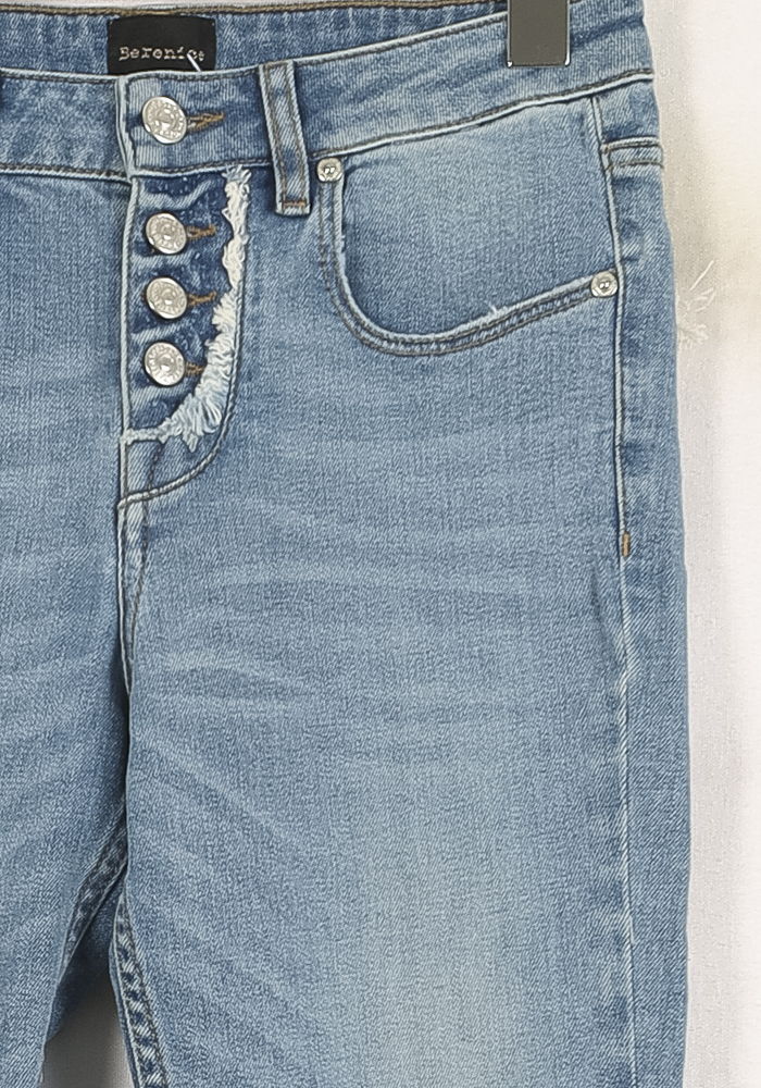 Jean Évasé Bleu - Taille S/36 de la marque Bérénice | PARAD72886 - Vendu par Paradigme - Image 3