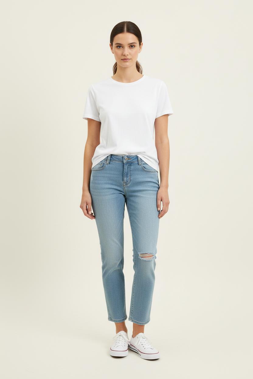 Jean Délavé Bleu - Taille L/40 de la marque Bérénice | PARAD72890 - Vendu par Paradigme - Image 1