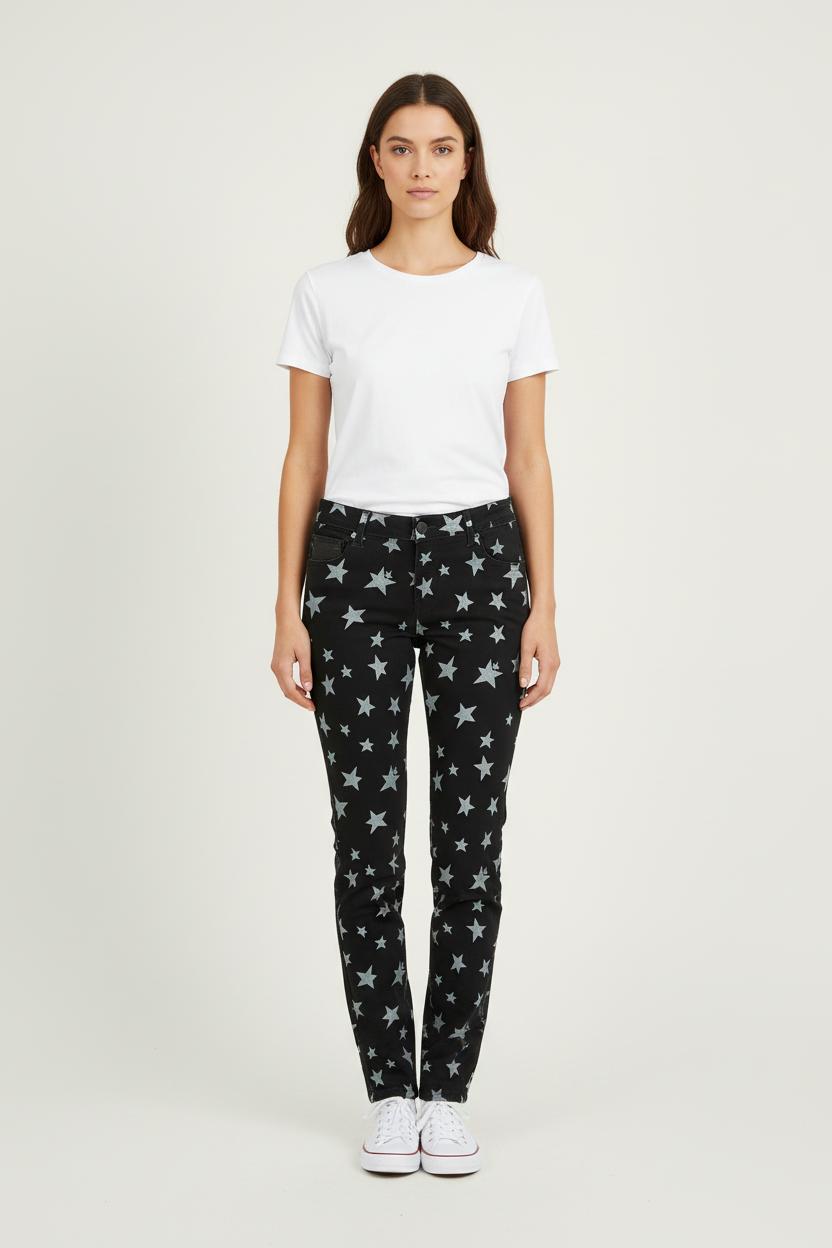 Jean Noir et Blanc - Taille M/38 de la marque Bérénice | PARAD72892 - Vendu par Paradigme - Image 1