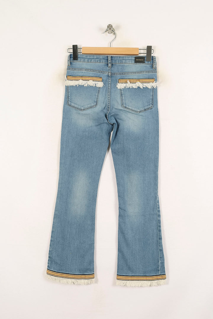 Jean Évasé Bleu - Taille S/36 de la marque Bérénice | PARAD72894 - Vendu par Paradigme - Image 4