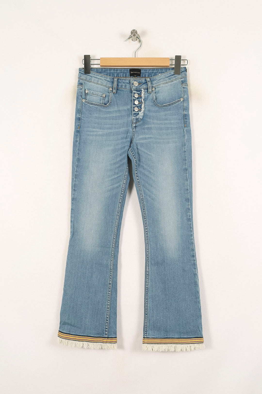 Jean Évasé Bleu - Taille S/36 de la marque Bérénice | PARAD72894 - Vendu par Paradigme - Image 2