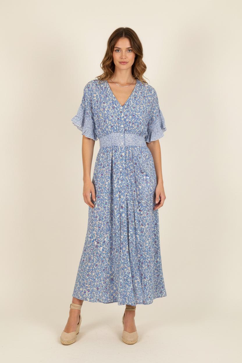 Robe Longue Bleue - Taille S/36 de la marque Bérénice | PARAD72917 - Vendu par Paradigme - Image 1