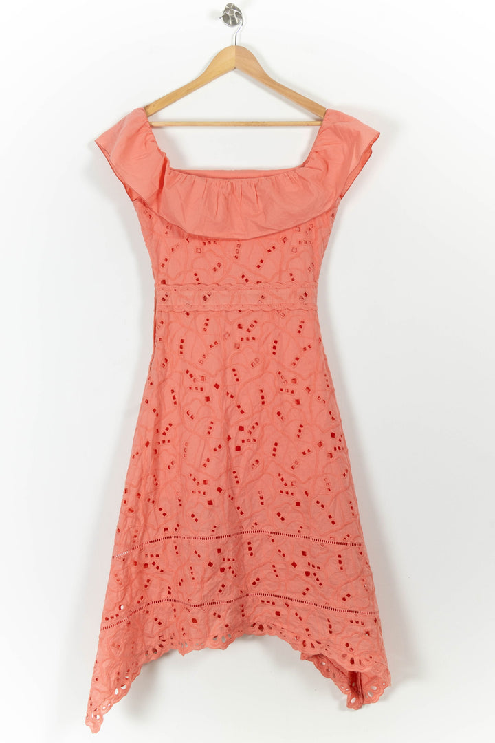 Robe Brodée Rose - Taille S/36 de la marque Bérénice | PARAD72918 - Vendu par Paradigme - Image 2