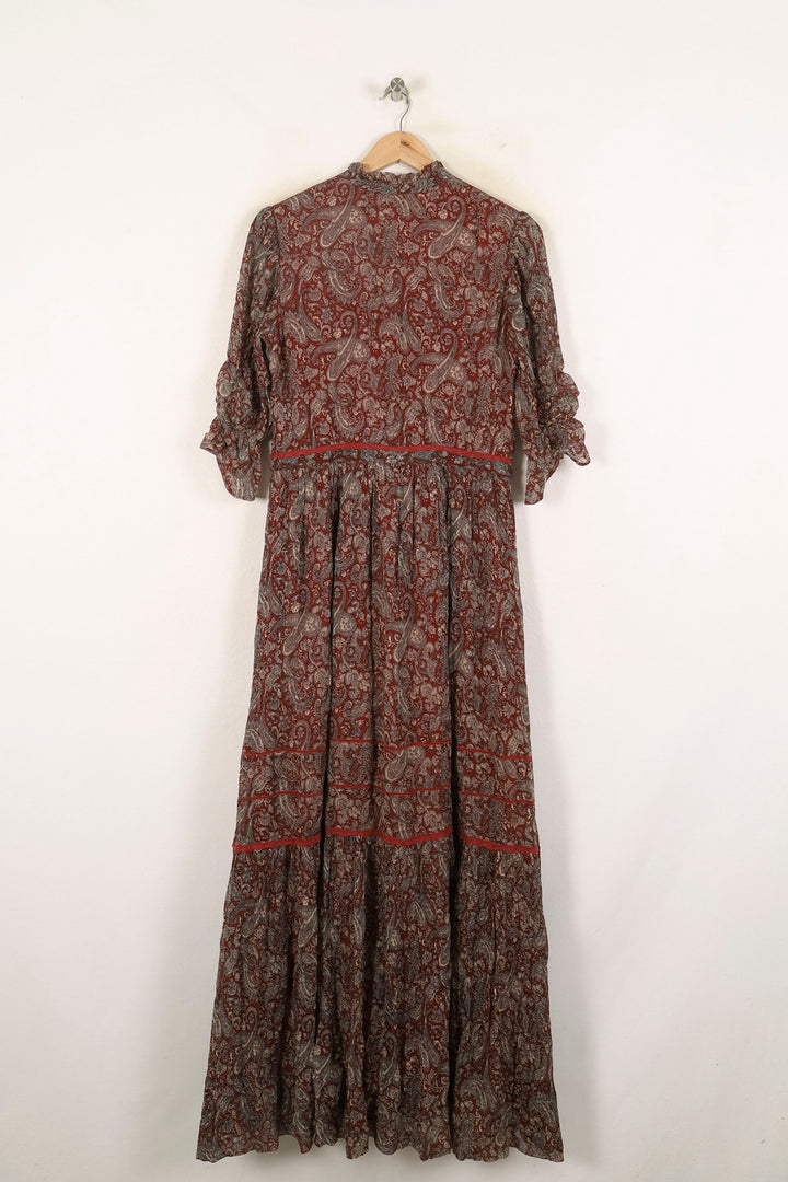 Robe Longue Marron - Taille S/36 de la marque Bérénice | PARAD72921 - Vendu par Paradigme - Image 4